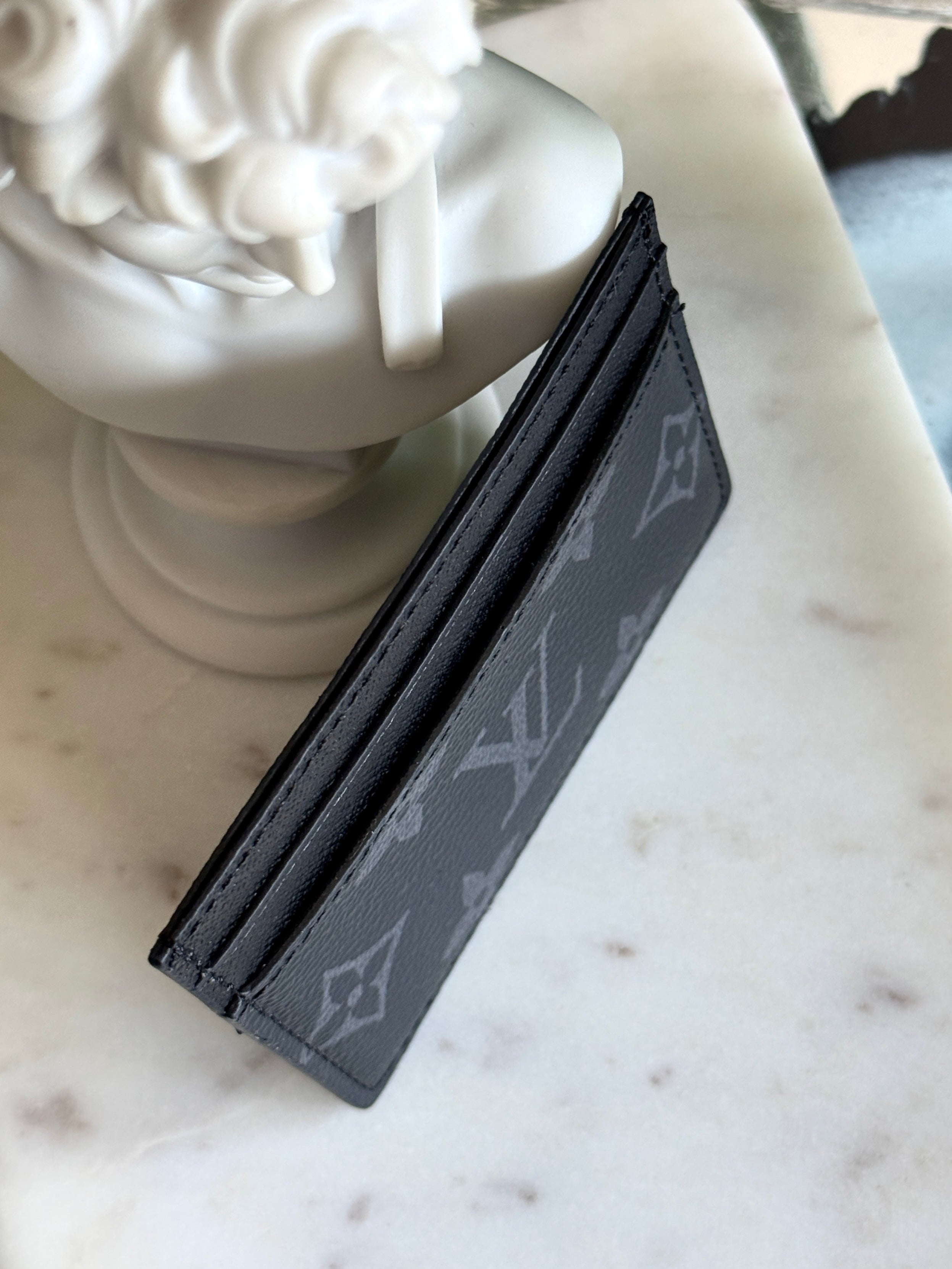 LV Style Monogram Eclipse Card Holder