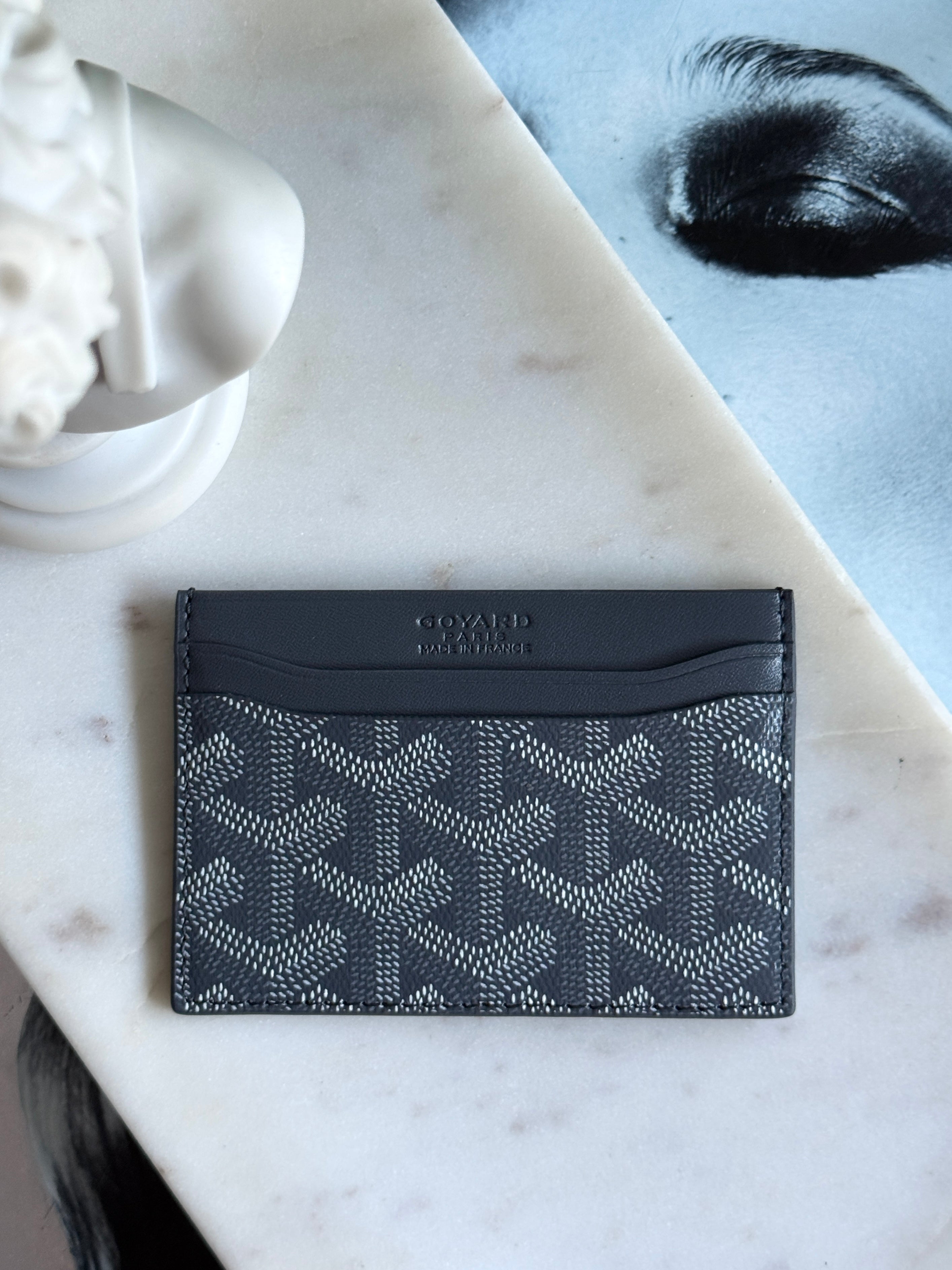 Goyard Style Gray Saint Sulpice Card Holder
