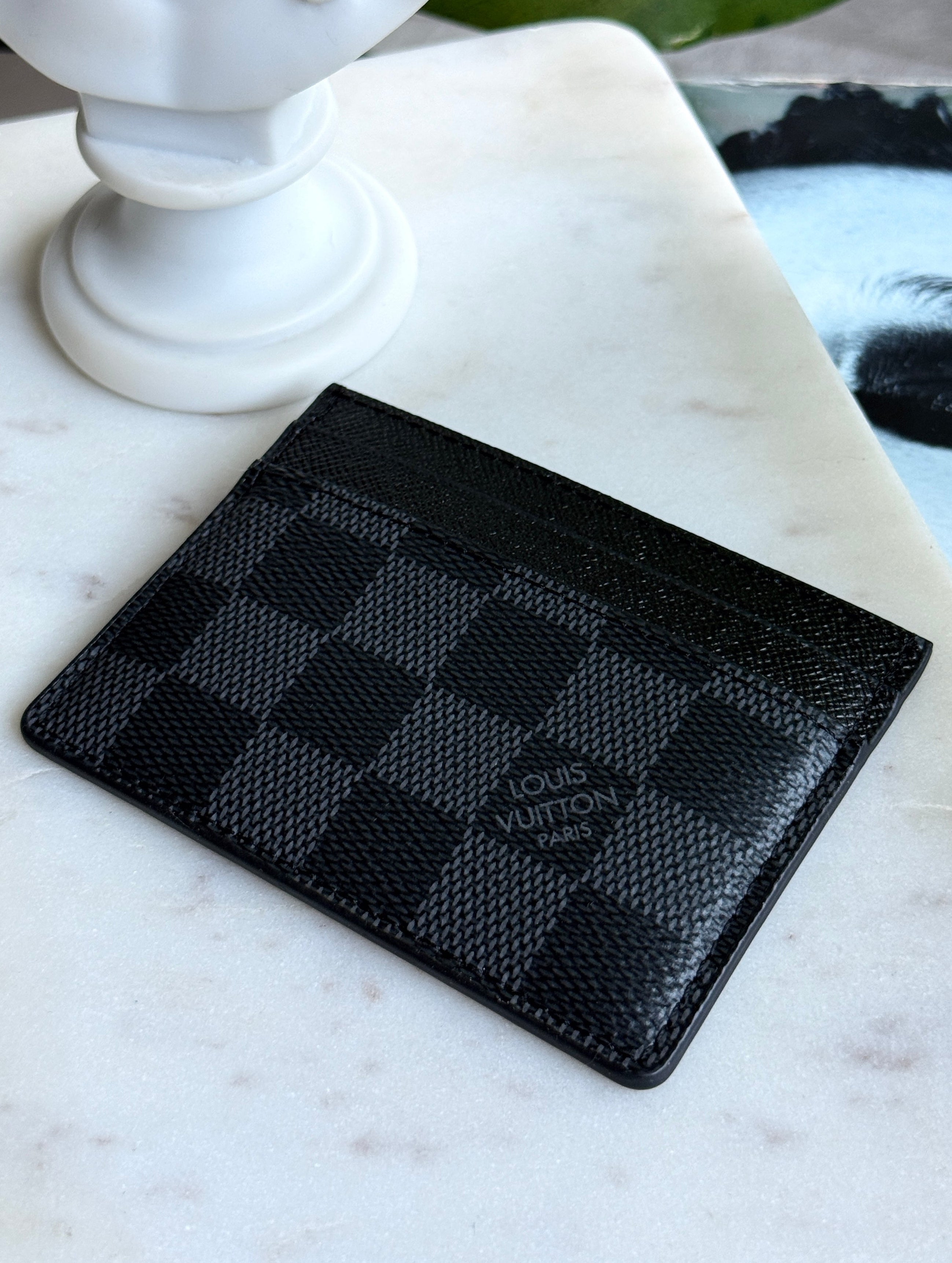 LV Style Damier Graphite Neo Porte-Cartes Card Holder
