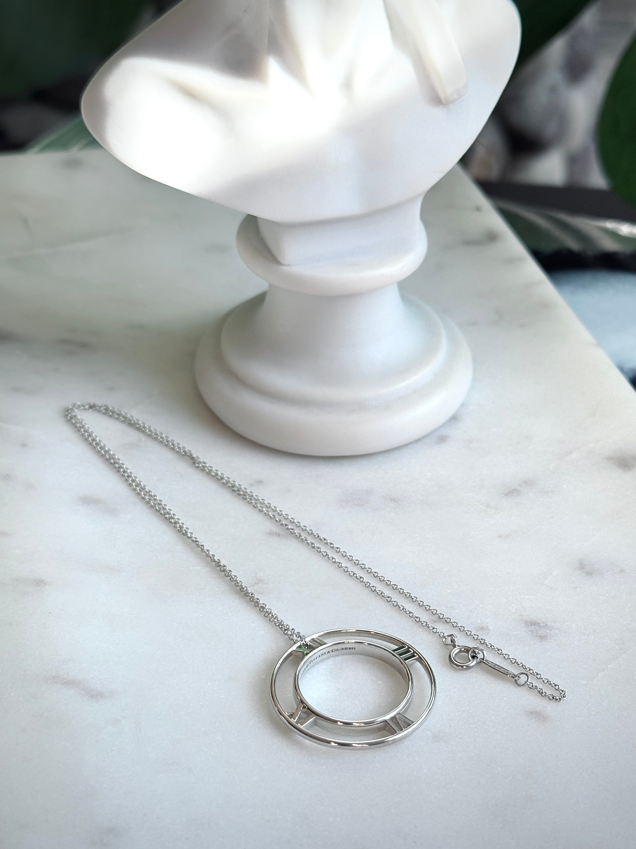 Tiffany & Co. Atlas Roman Numeral Necklace