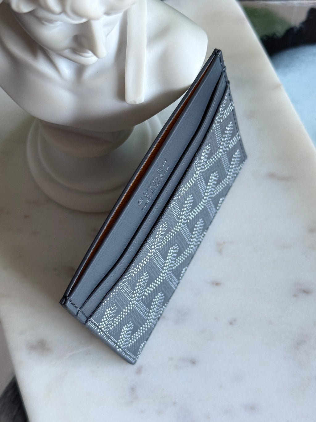 Goyard Style Gray Saint Sulpice Card Holder