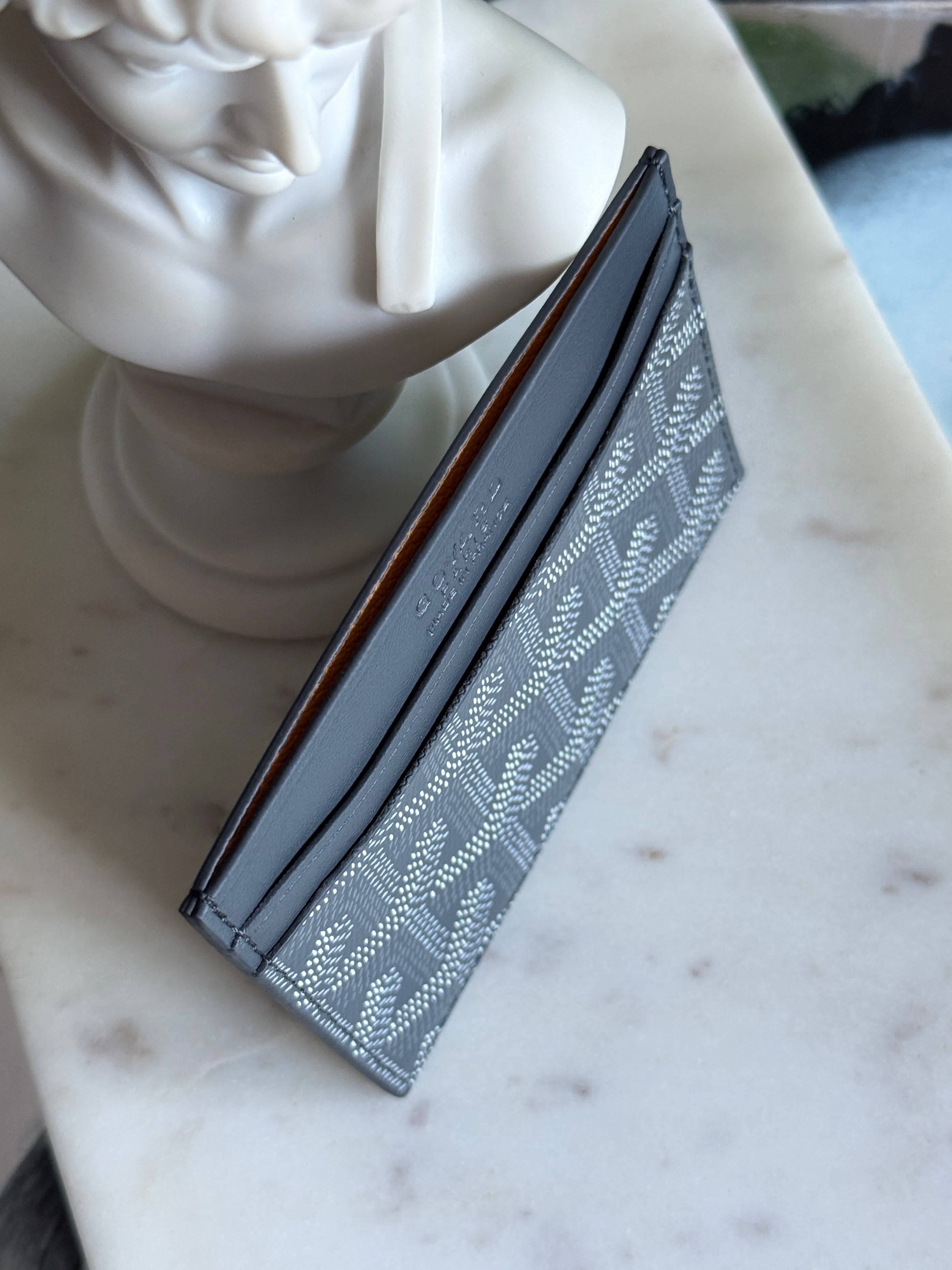 Goyard Style Gray Saint Sulpice Card Holder