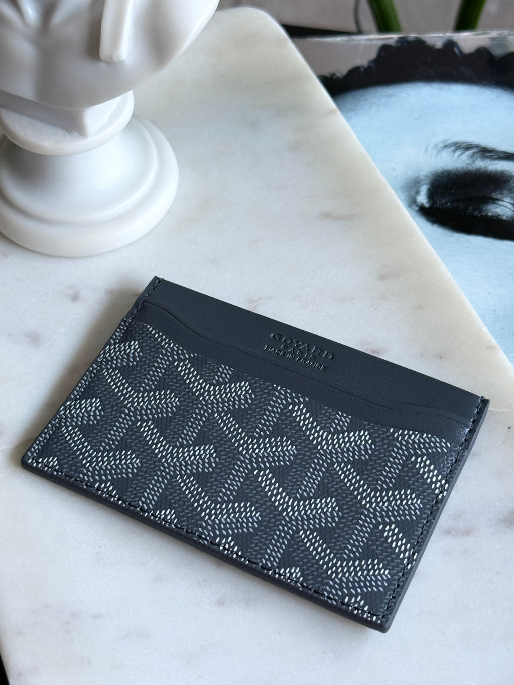 Goyard Style Gray Saint Sulpice Card Holder