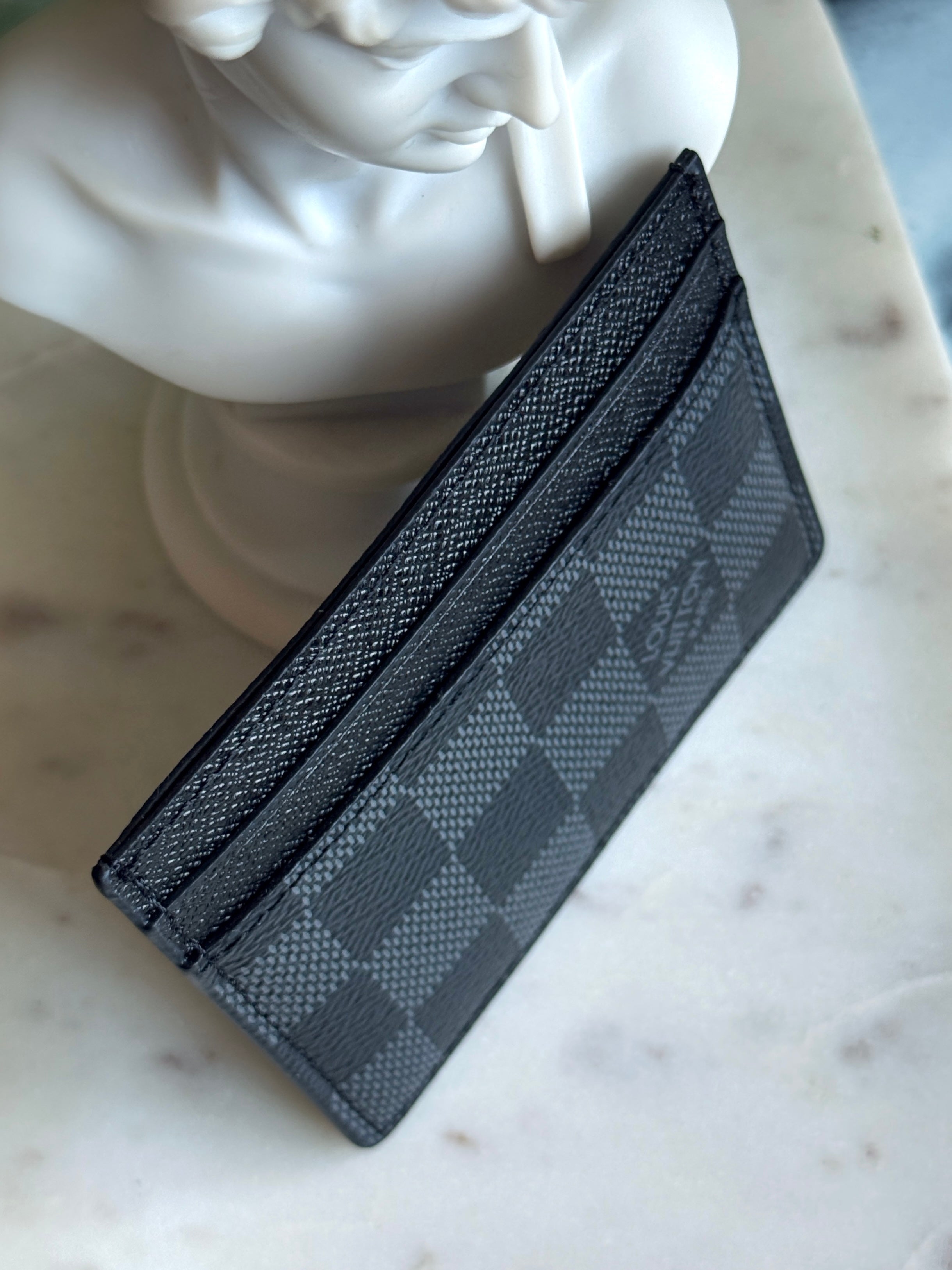 LV Style Damier Graphite Neo Porte-Cartes Card Holder
