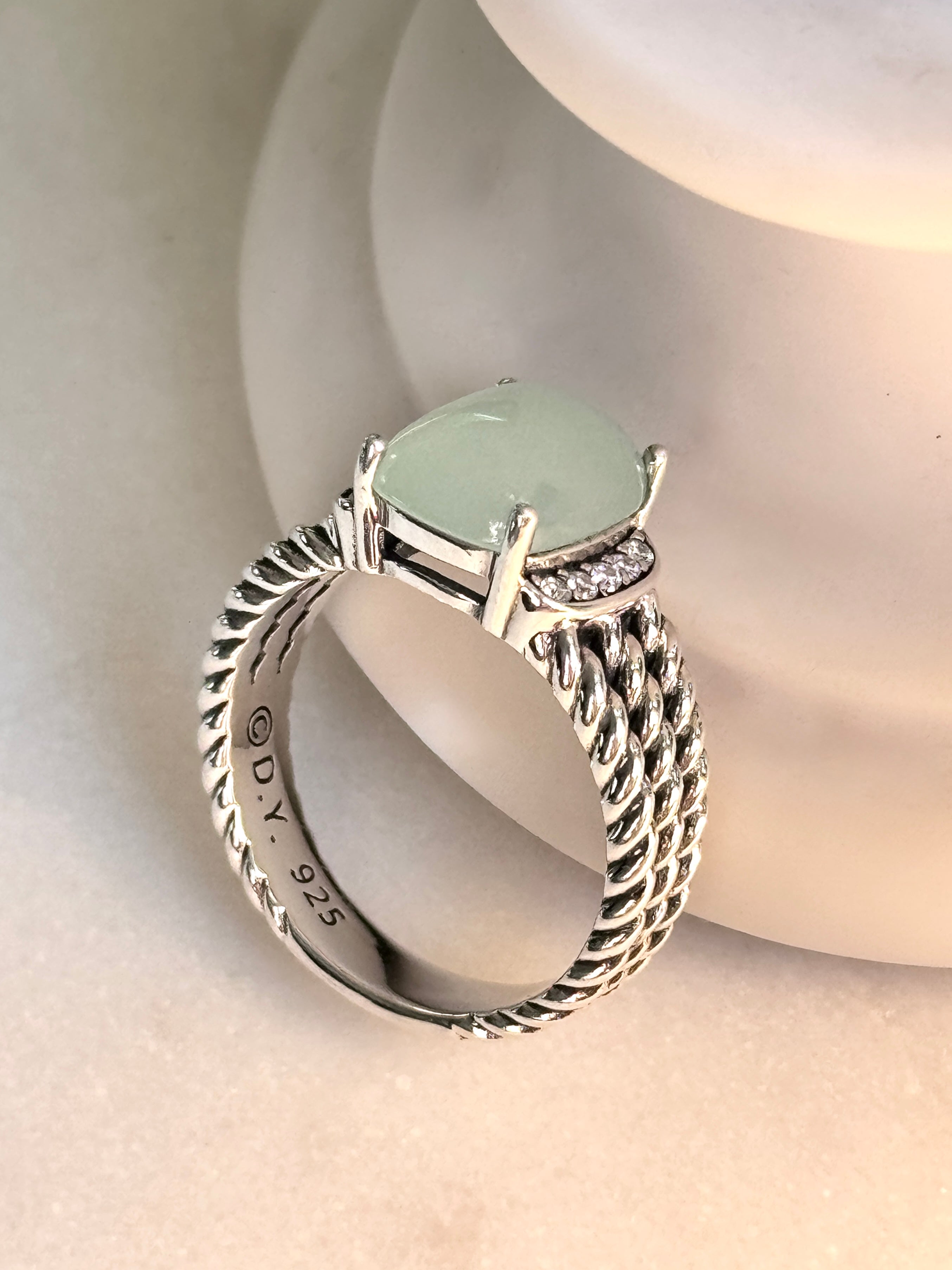 David Yurman Wheaton Ring with Chalcedony