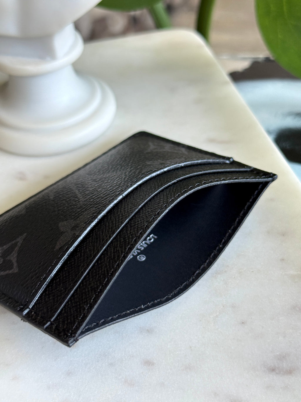 LV Style Monogram Eclipse Card Holder