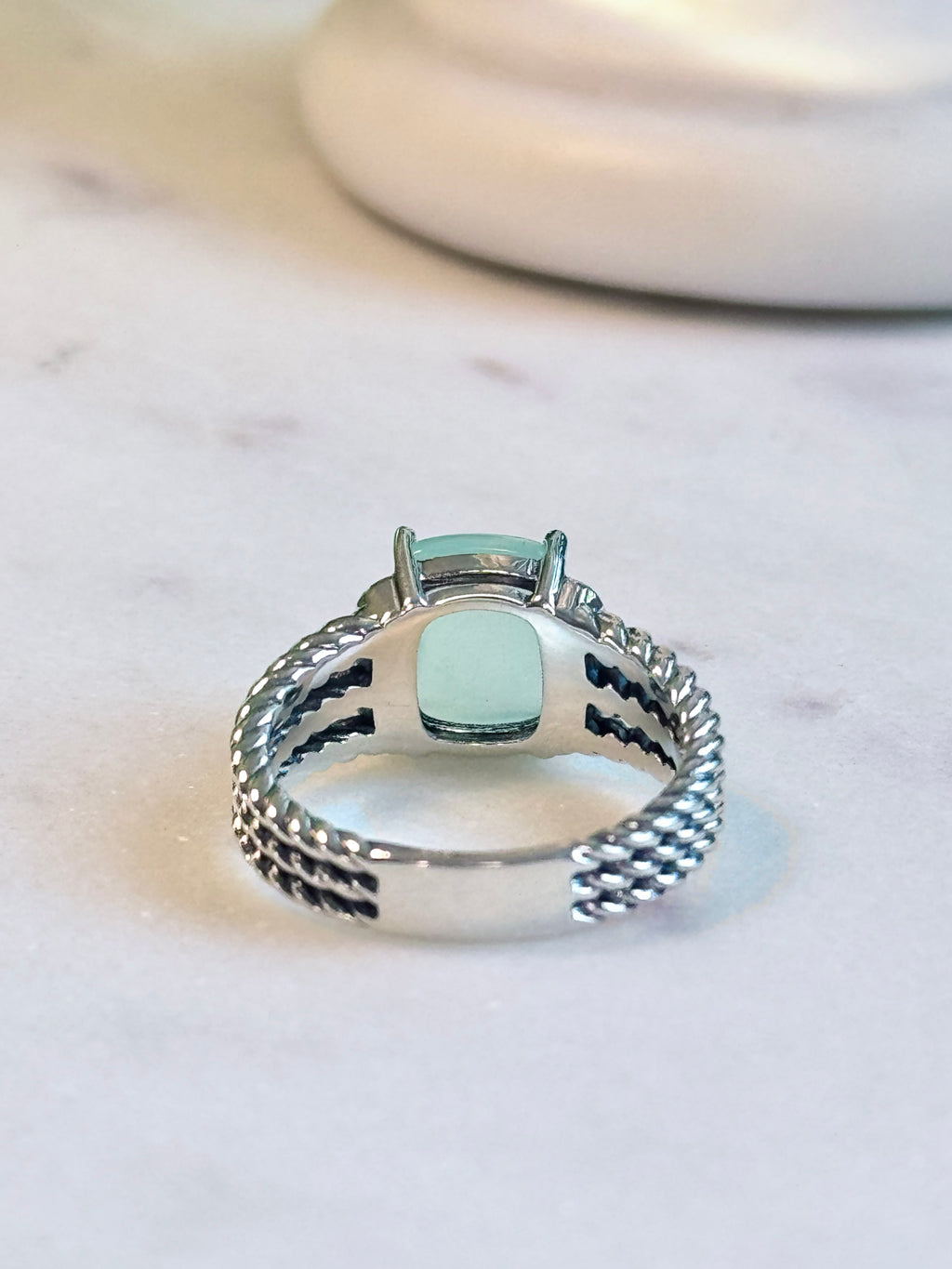 David Yurman Wheaton Ring with Chalcedony