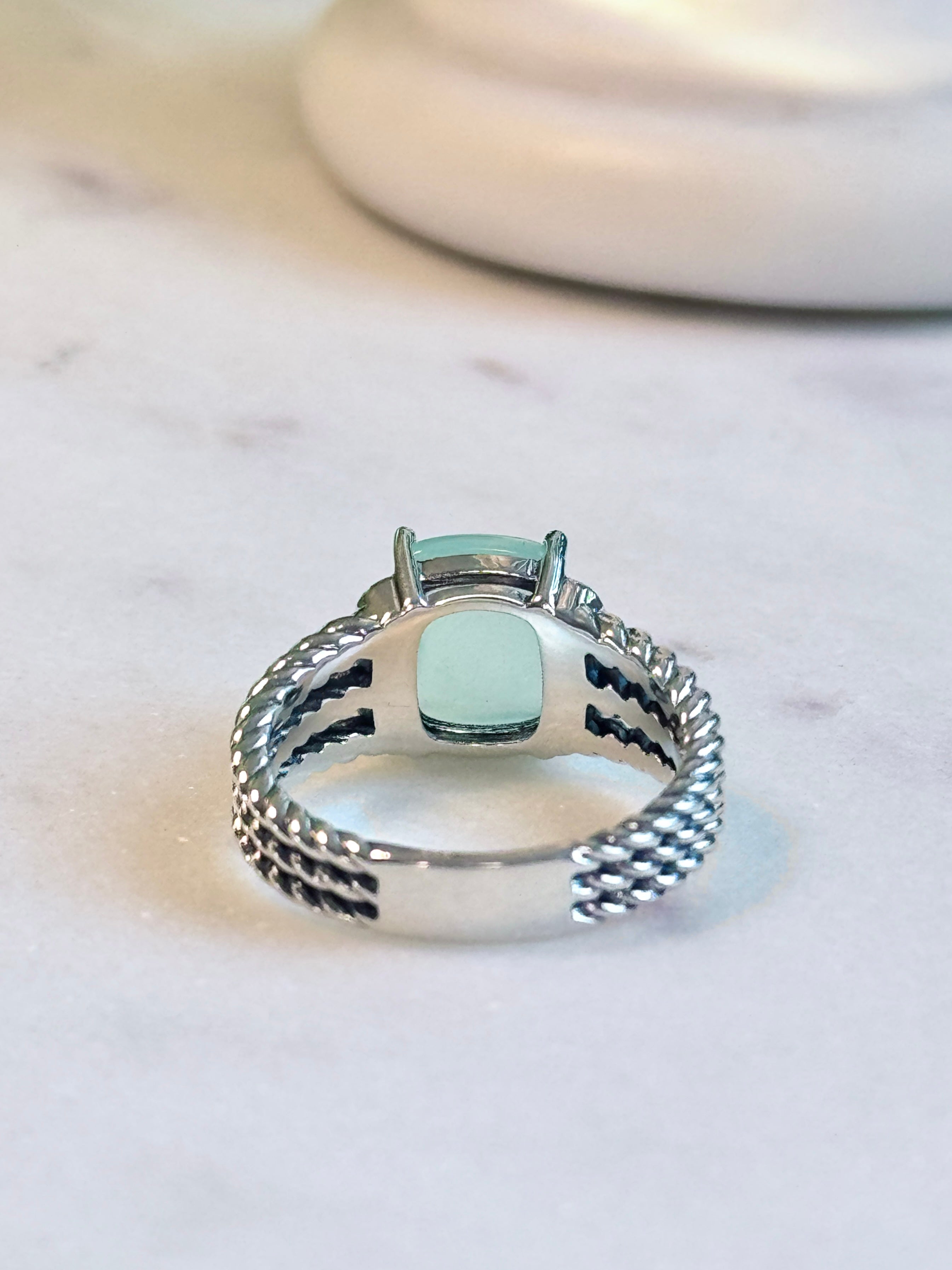 David Yurman Wheaton Ring with Chalcedony