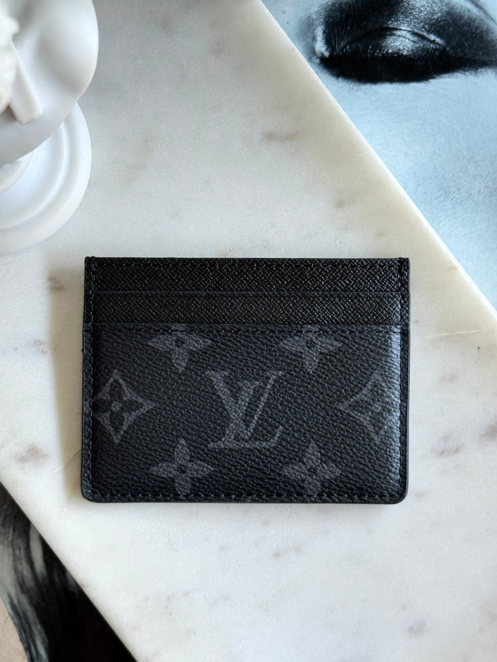 LV Style Monogram Eclipse Card Holder