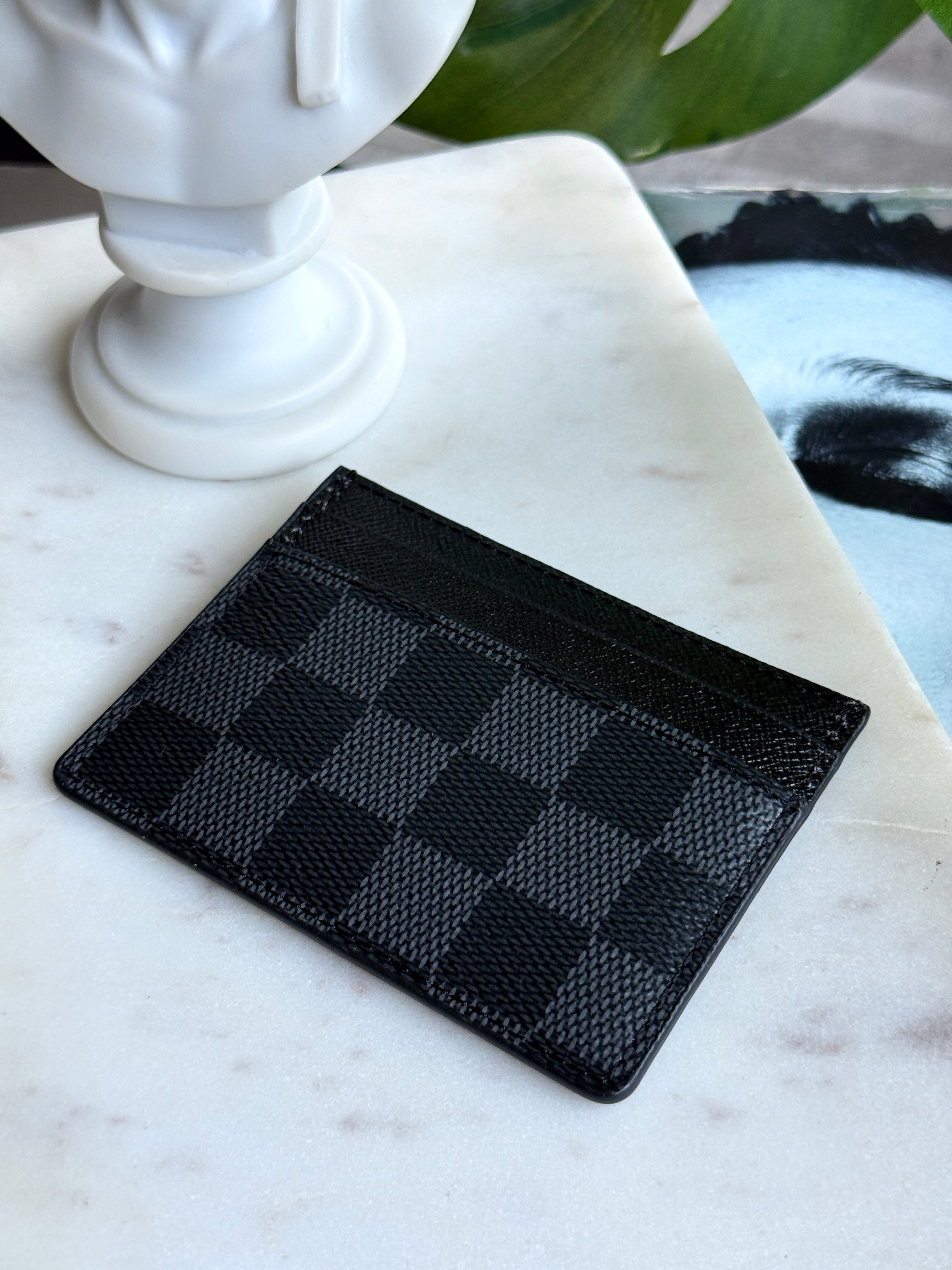 LV Style Damier Graphite Neo Porte-Cartes Card Holder