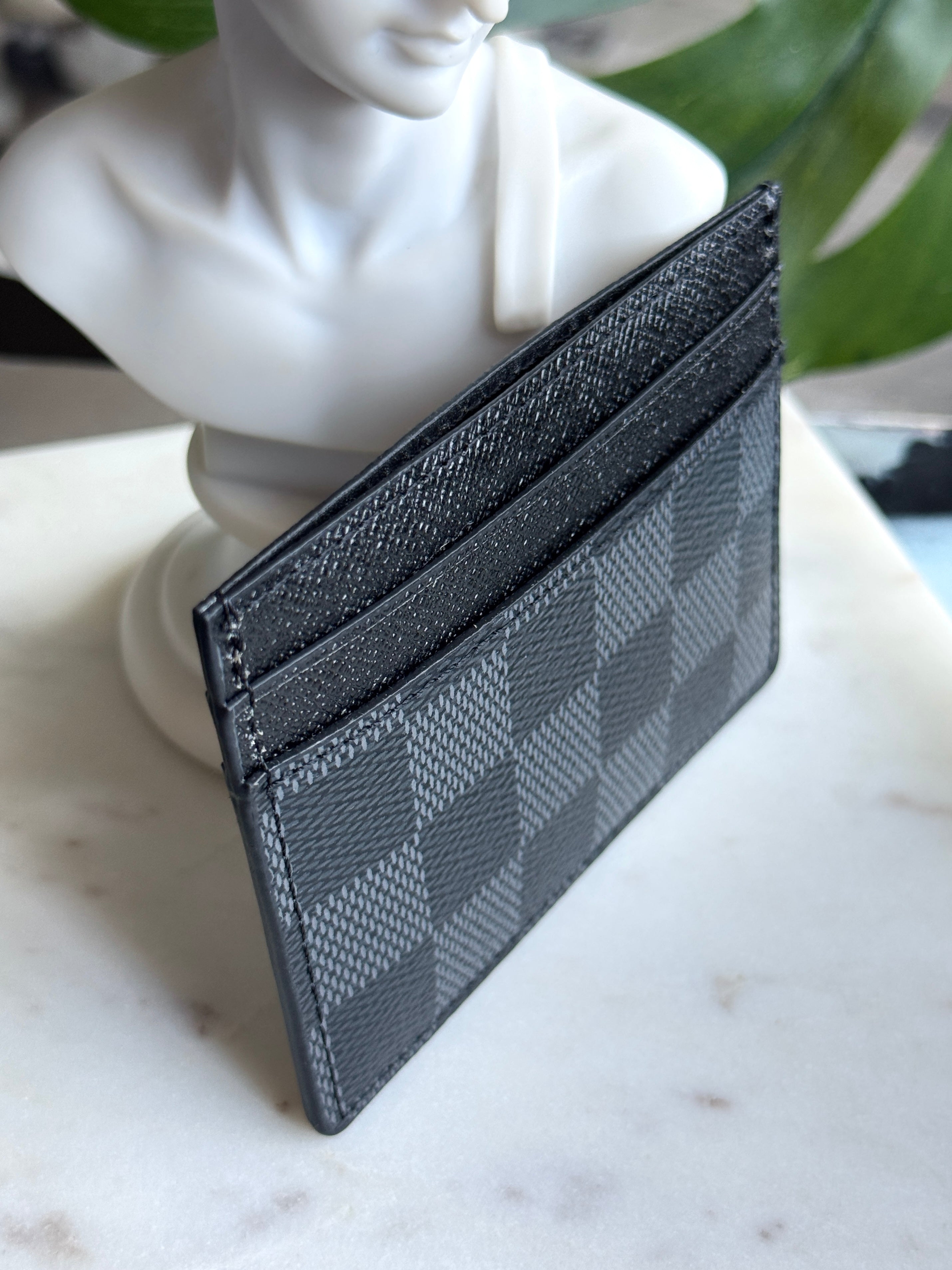 LV Style Damier Graphite Neo Porte-Cartes Card Holder