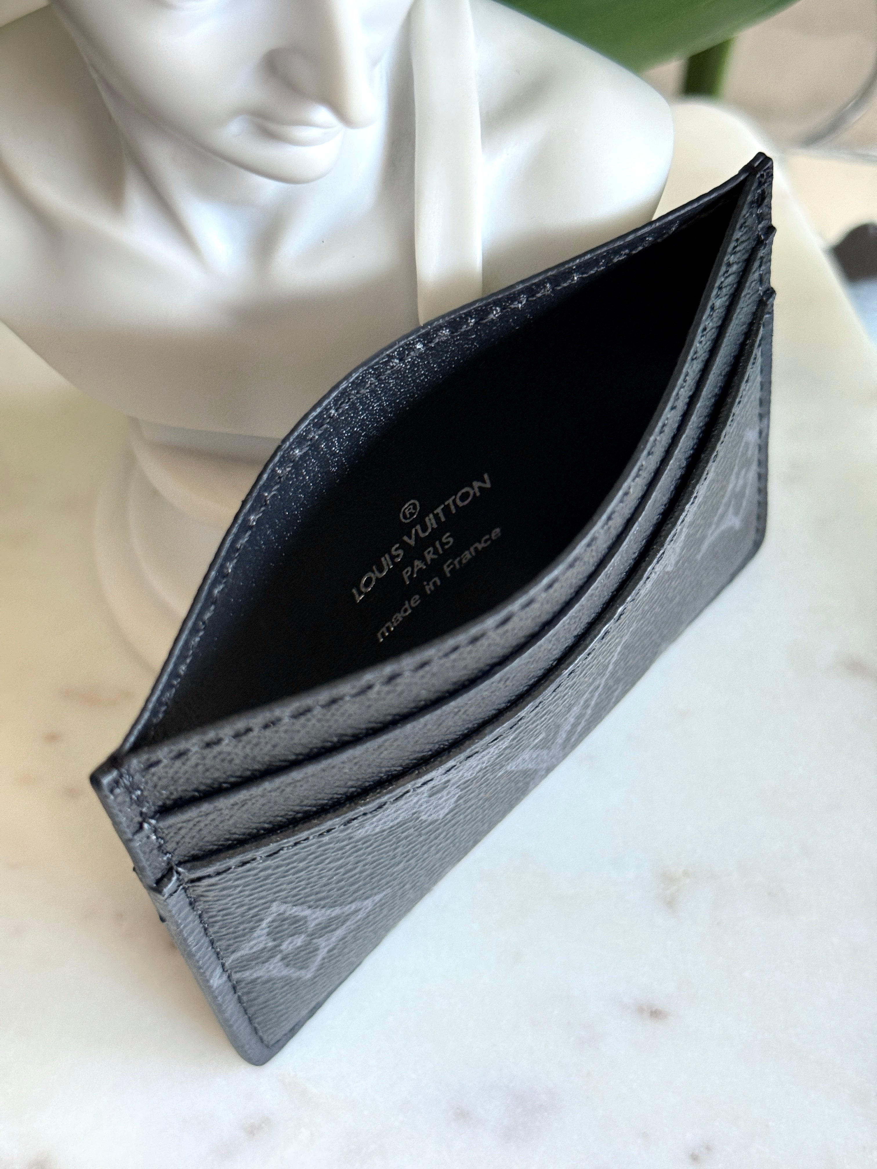 LV Style Monogram Eclipse Card Holder