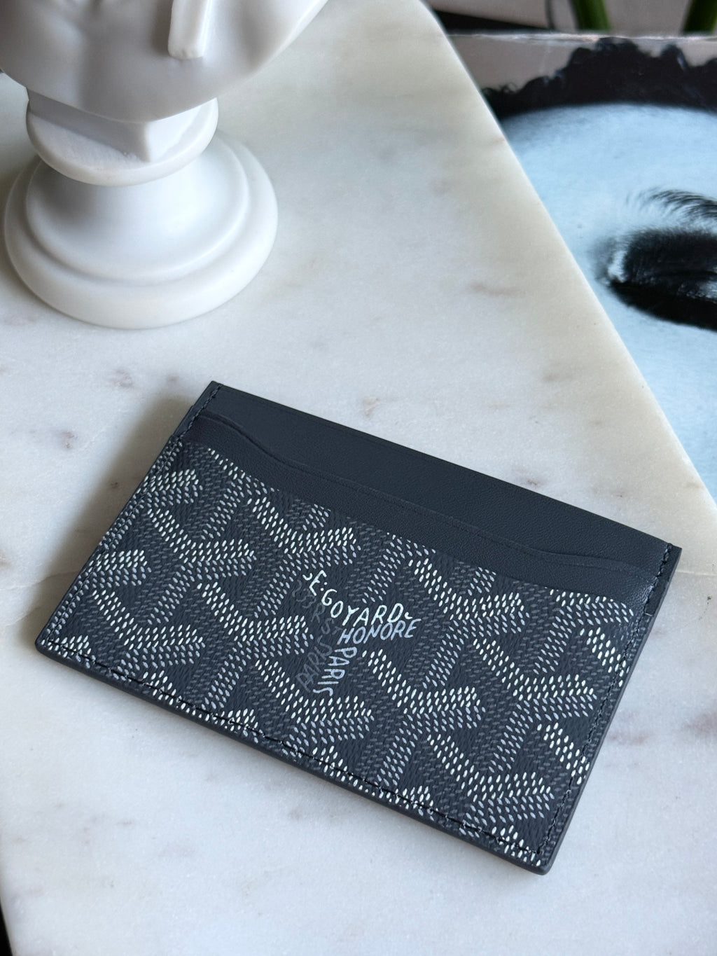 Goyard Style Gray Saint Sulpice Card Holder