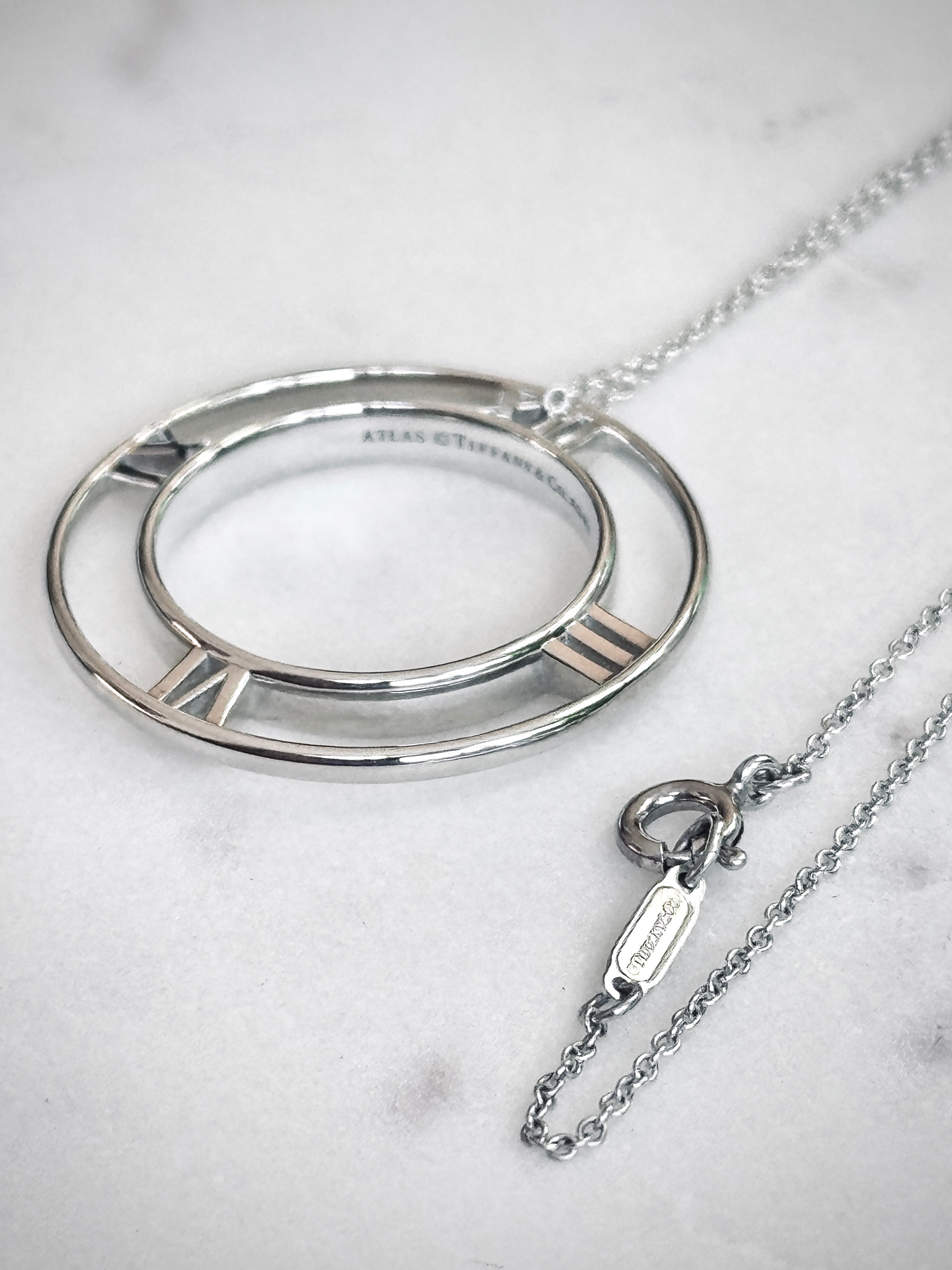 Tiffany & Co. Atlas Roman Numeral Necklace