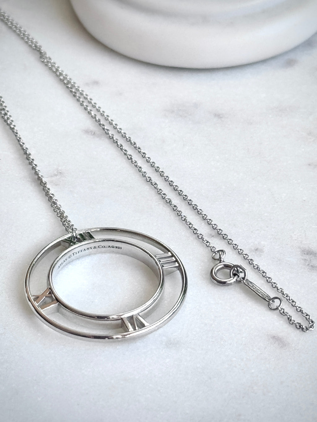 Tiffany & Co. Atlas Roman Numeral Necklace