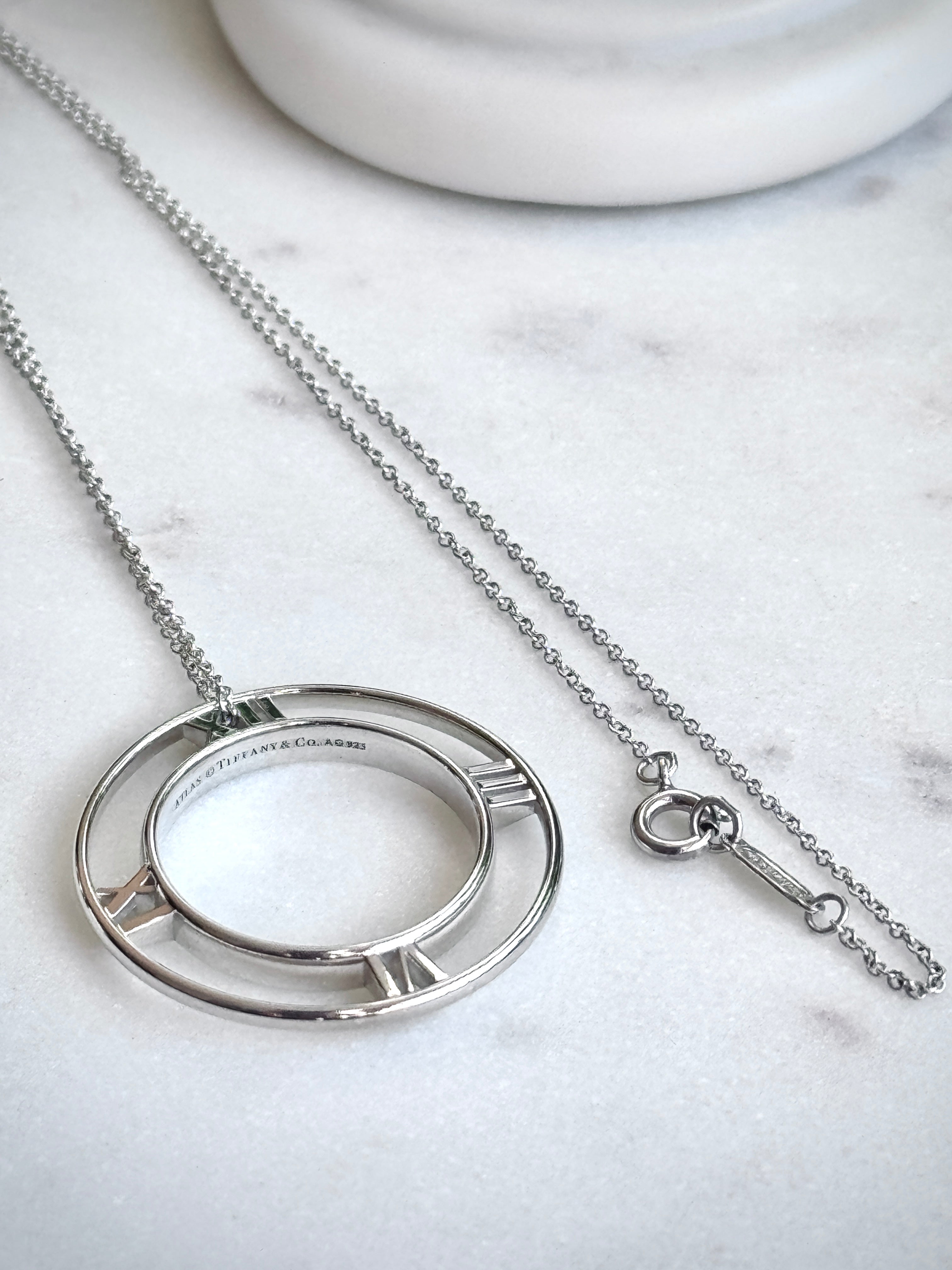 Tiffany & Co. Atlas Roman Numeral Necklace