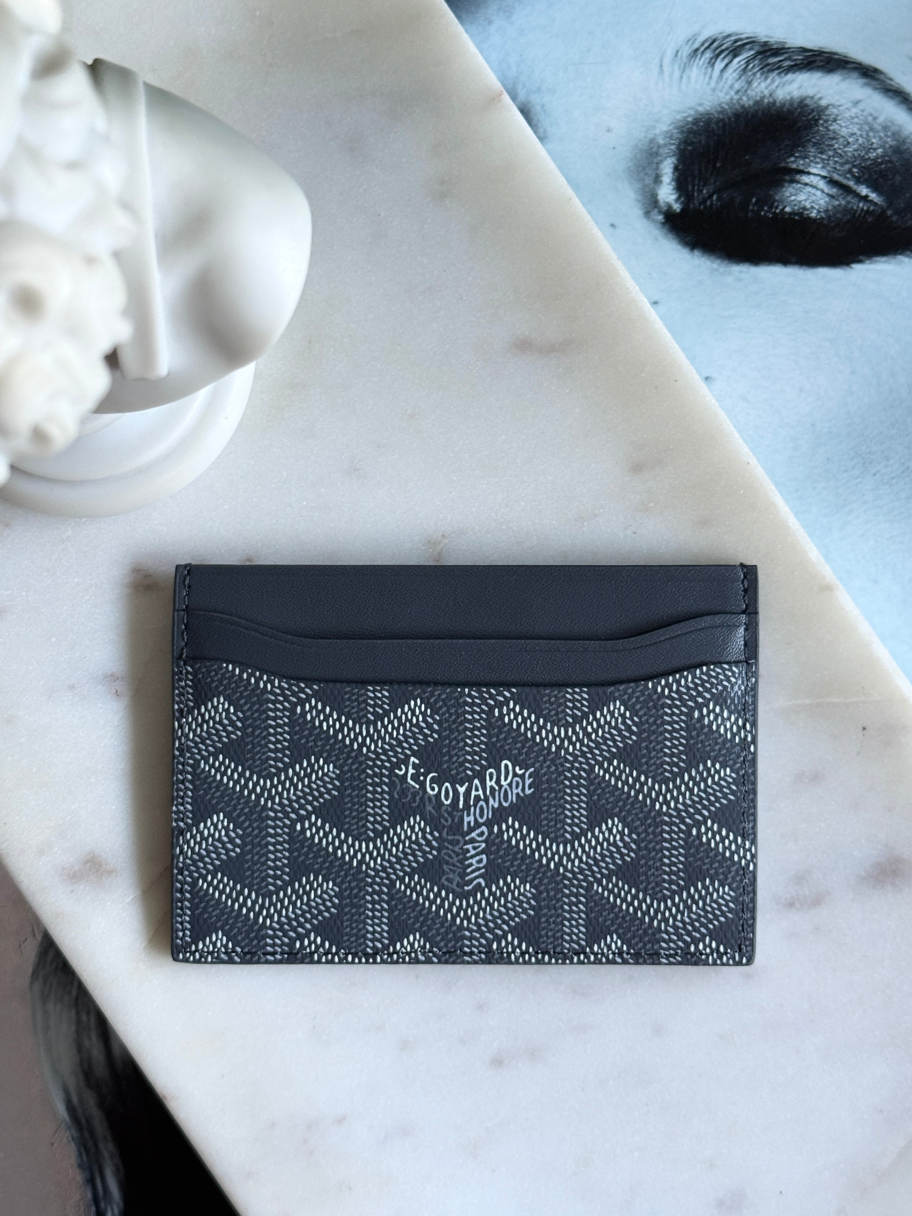 Goyard Style Gray Saint Sulpice Card Holder