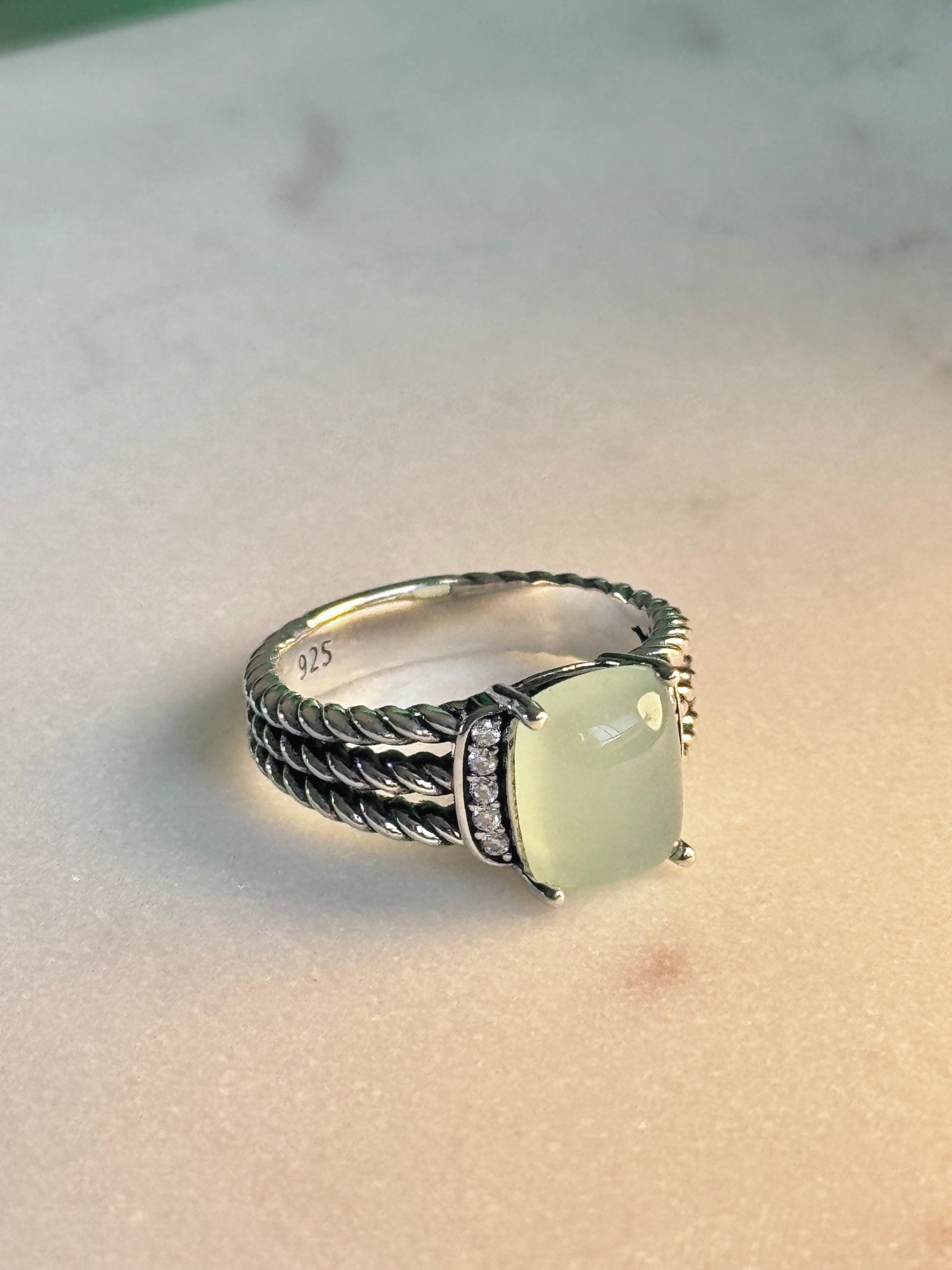 David Yurman Wheaton Ring with Chalcedony